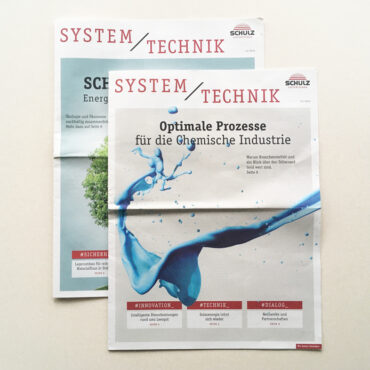 Neues Layout für Hauszeitung von SCHULZ Systemtechnik